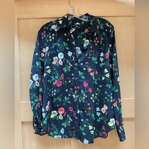 Floral Long-Sleeve Blouse